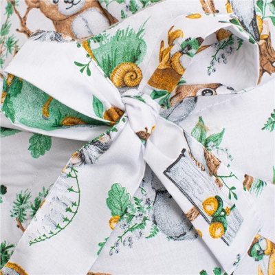 Zavinovačka s kokosovou výstužou a mašľou New Baby zvieratká v lese