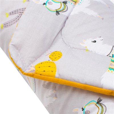 Detská zavinovačka New Baby lama sivo-horčicová