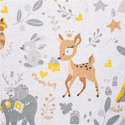 Zavinovačka s kokosovou výstužou a mašľou New Baby Srnček sivá