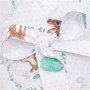 Zavinovačka s kokosovou výstužou a mašľou New Baby Srnka mätová