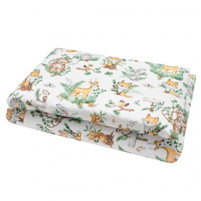 3-dielne posteľné obliečky New Baby 100/135 cm zvieratká v lese