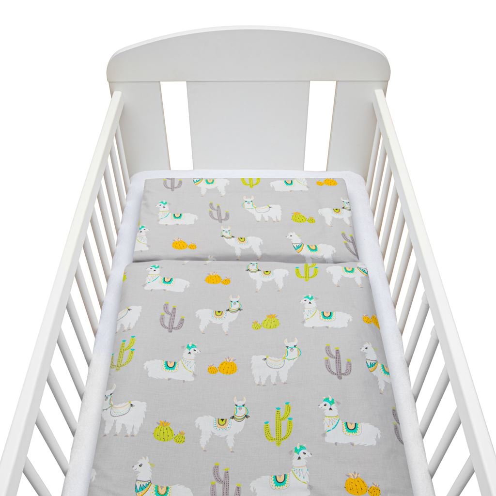 2-dielne posteľné obliečky New Baby 90/120 cm lama sivé