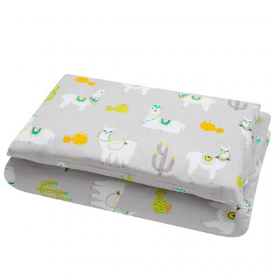 2-dielne posteľné obliečky New Baby 90/120 cm lama sivé