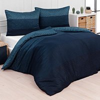 Bavlnené posteľné obliečky Lewis blue Matějovský