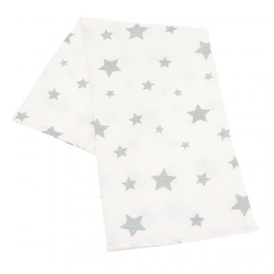 Látková tetra osuška New baby 90 x 110 cm sivo-biela 2 ks