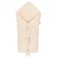 Klasická šnurovacia menčestrová zavinovačka New Baby béžová