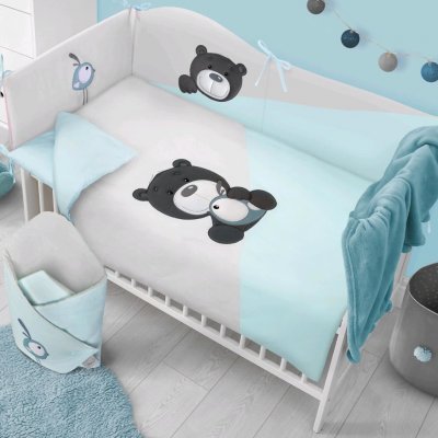 2-dielne posteľné obliečky Belisima LILO & LU 90/120 tyrkysová