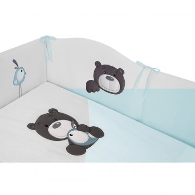 5-dielne posteľné obliečky Belisima LILO & LU 90/120 tyrkysová