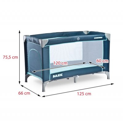 Cestovná postieľka CARETERO Basic 2020 navy