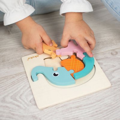 Detské vkladacie puzzle Akuku Sloník