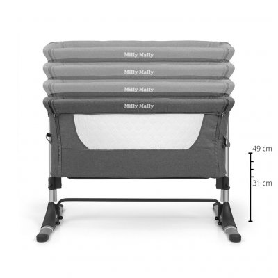 Detská postieľka Milly Mally Side by Side stone 2
