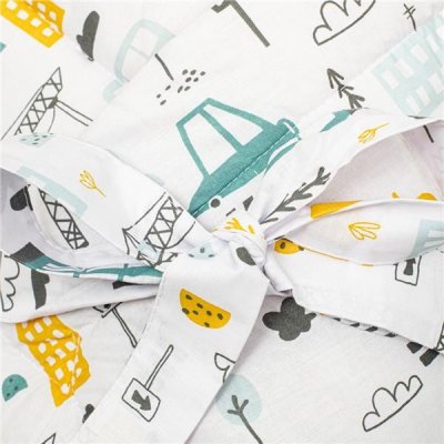 Zavinovačka s kokosovou výstužou a mašľou New Baby Mesto horčicová