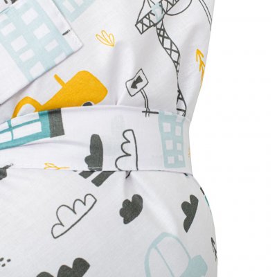 Zavinovačka s kokosovou výstužou a mašľou New Baby Mesto horčicová