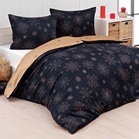 Flanelové obliečky Gold Christmas Matějovský