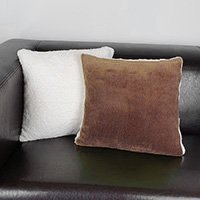 Ovečkový návlek 40x40cm Ela tmavo hnedý Horváth