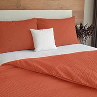 Krepové návliečky TERAKOTA