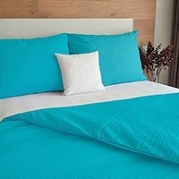 Krepové návliečky TYRKYSOVÉ