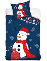 Detské Vianočné návliečky Snehuliak