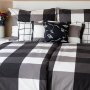 Flanelové obliečky Cube Black