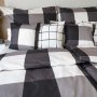 Flanelové obliečky Cube Black