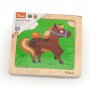 Drevené puzzle pre najmenších Viga 4 ks Koník