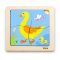 Drevené puzzle pre najmenších Viga 4 ks Kačička