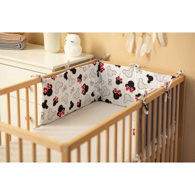 Mantinel do postieľky vafle Sensillo myška šedý