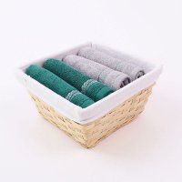 Uterák pre hostí Tana Green - smaragdová svetlá šedá 4ks