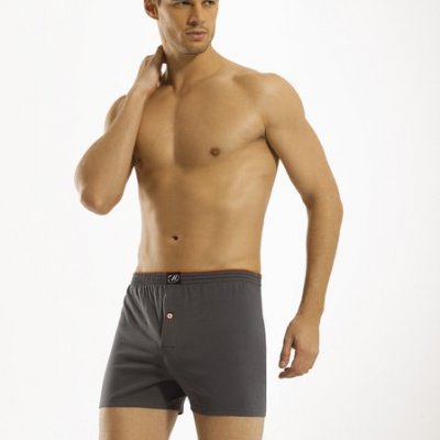 Boxerky GEORGE tmavo šedé