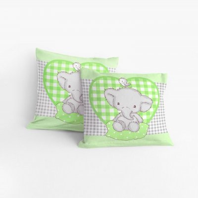 Detský návlek SLONÍČA ZELENÉ