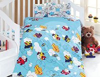 Bavlnené návliečky do postieľky LIETADIELKA