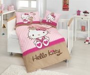 Obliečky do postieľky KOČIČKA A MEDVEDÍK HELLO KITTY