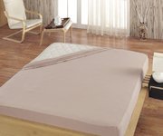 POSTEĽNÁ PLACHTA FROTE SVETLO HNEDÁ