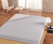 POSTEĽNÁ PLACHTA FROTE SVETLO ŠEDÁ