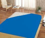 POSTEĽNÁ PLACHTA JERSEY STREDNE MODRÁ