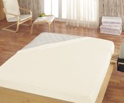 POSTEĽNÁ PLACHTA JERSEY SVETLO BÉŽOVÁ