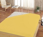 POSTEĽNÁ PLACHTA JERSEY VANILKOVO ŽLTÁ