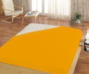 POSTEĽNÁ PLACHTA JERSEY ŽLTO ORANŽOVÁ